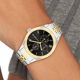 Tommy Hilfiger Monica Chronograph Black Dial Two Tone Steel Strap Watch For Women - 1782591 Buy Now By Tommy Hilfiger