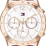 Tommy Hilfiger Haven Quartz White Dial Red Rubber Strap Watch For Women - 1782200 Buy Now By Tommy Hilfiger