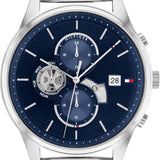 Tommy Hilfiger Weston Chronograph Blue Dial Silver Mesh Bracelet Watch For Men - 1710504 Buy Now By Tommy Hilfiger