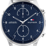 Tommy Hilfiger Chase Multifunction Blue Dial Silver Steel Strap Watch for Men - 1791575 Buy Now By Tommy Hilfiger