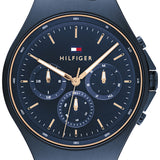 Tommy Hilfiger Justin Chronograph Blue Dial Blue Steel Strap Watch For Men - 1792058 Buy Now By Tommy Hilfiger