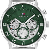 Tommy Hilfiger Legend Chronograph Green Dial Silver Mesh Bracelet Watch For Men - 1710567 Buy Now By Tommy Hilfiger