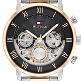 Tommy Hilfiger Legend Chronograph Black Dial Two Tone Steel Strap Watch For Men - 1710570 Buy Now By Tommy Hilfiger