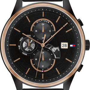 Tommy Hilfiger Weston Chronograph Black Dial Black Mesh Bracelet Watch For Men - 1710505 Buy Now By Tommy Hilfiger