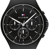 Tommy Hilfiger Justin Chronograph Black Dial Black Steel Strap Watch For Men - 1792055 Buy Now By Tommy Hilfiger