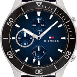 Tommy Hilfiger Larson Chronograph Blue Dial Blue Rubber Strap Watch For Men - 1791920 Buy Now By Tommy Hilfiger