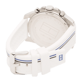 Tommy Hilfiger Multifunction Black Dial White Rubber Strap Watch for Men - 1791475 Buy Now By Tommy Hilfiger