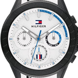 Tommy Hilfiger Aiden Chronograph White Dial White Rubber Strap Watch For Men - 1791862 Buy Now By Tommy Hilfiger
