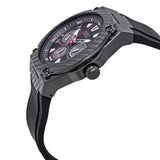 Guess Legacy Black Dial Black Rubber Strap Watch For Men - W1048G2 Buy Now By Guess