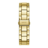Guess Solar Chronograph Diamonds White Dial Gold Steel Strap Watch for Women - W1069L2 Buy Now By Guess