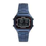 Fossil Retro Analog-Digital Black Dial Blue Steel Strap Watch for Men - FS5896 Buy Now By Fossil