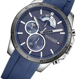 Tommy Hilfiger Decker Quartz Blue Dial Blue Rubber Strap Watch for Men - 1791350 Buy Now By Tommy Hilfiger