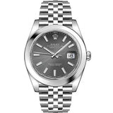 Rolex Datejust 41 Oyster Grey Dial Silver Oystersteel Bracelet Watch for Men - M126300-0008 Buy Now By Rolex