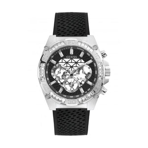 Guess Trophy Multifunction Black Dial Black Rubber Strap Watch for Men - GW0333G1 Buy Now By Guess