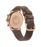 Emporio Armani Aviator Grey Dial Brown Leather Strap Watch For Men - AR11106 Buy Now By Emporio Armani