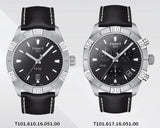 Tissot PR 100 Sport Quartz Chronograph Black Dial Black Leather Strap Watch For Men - T101.617.16.051.00 Buy Now By Tissot