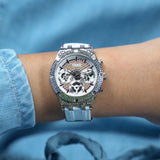 Guess Glitz Pride Limited Edition White Dial White Rubber Strap Watch for Women - GW0407L4 Buy Now By Guess