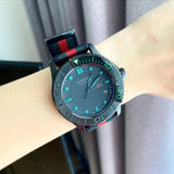 Gucci G Timeless Sport Black Dial Two Tone NATO Strap Watch For Men - YA126229 Buy Now By Gucci