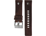 Diesel Little Daddy SBA Small Sized Grey Dial Brown Leather Strap Watch For Men - DZ7258 Buy Now By Diesel