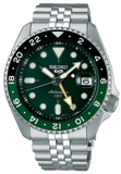 Seiko 5 Sports SKX GMT Automatic Green Dial Silver Steel Strap Watch For Men - SSK035K1 Buy Now By Seiko