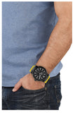 Salvatore Ferragamo F-80 Classic Black Dial Yellow Rubber Strap Watch for Men - SFHY01522 Buy Now By Salvatore Ferragamo