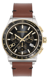 Salvatore Ferragamo 1927 Chrono Analog Black Dial Brown Leather Strap Watch for Men - SFKZ00323 Buy Now By Salvatore Ferragamo