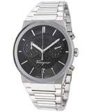 Salvatore Ferragamo Sapphire Chrono Black Dial Silver Steel Strap Watch for Men - SFME00321 Buy Now By Salvatore Ferragamo
