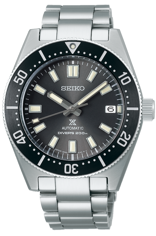 Seiko Prospex 1965 Modern Re Interpretation Automatic Black Dial Silver Steel Strap Watch For Men - SPB143J1 Buy Now By Seiko