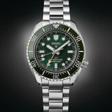 Seiko Prospex GMT Divers Automatic Marine Green Dial Silver Steel Strap Watch For Men - SPB381J1 Buy Now By Seiko
