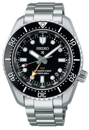 Seiko Prosprex Dark Depths GMT Automatic Black Dial Silver Steel Strap Watch For Men - SPB383J1 Buy Now By Seiko