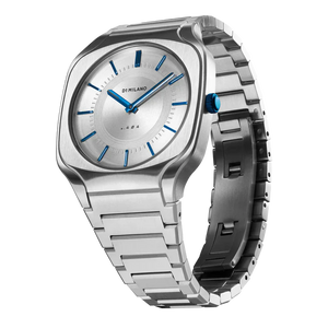 D1 Milano Square Silver Dial Silver Steel Strap Watch for Men - D1-SQBJ01 Authentic Buy Shop Now
