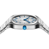 D1 Milano Square Silver Dial Silver Steel Strap Watch for Men - D1-SQBJ01 Authentic Buy Shop Now