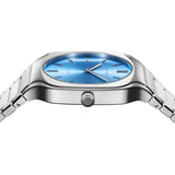 D1 Milano Square Maldives Sea Blue Dial Silver Steel Strap Watch for Men - D1-SQBJ05 Authentic Buy Shop Now