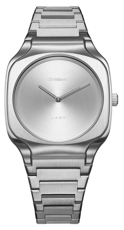 D1 Milano Square Silver Dial Silver Steel Strap Watch for Men - D1-SQBJ10 Authentic Buy Shop Now