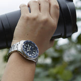 Seiko 5 Sports Automatic Analog Blue Dial Silver Steel Strap Watch For Men - SRPD51K1 Buy Now By Seiko