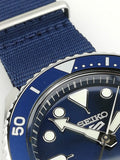 Seiko 5 Sports Automatic SKX Blue Dial Blue NATO Strap Watch For Men - SRPD51K2 Buy Now By Seiko