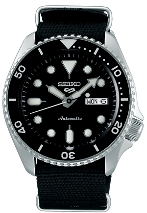 Seiko 5 Sports SKX Automatic Black Dial Black NATO Strap Watch For Men - SRPD55K3 Buy Now By Seiko