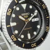 Seiko 5 Sports Automatic Black Dial Silver Steel Strap Watch For Men - SRPD57K1 Buy Now By Seiko