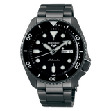 Seiko 5 Sports Automatic Black Dial Black Steel Strap Watch For Men - SRPD65K1 Buy Now By Seiko