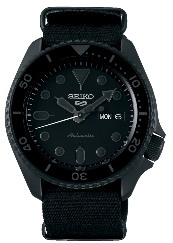Seiko 5 Sports Automatic Black Dial Black NATO Strap Watch For Men - SRPD79K1 Buy Now By Seiko