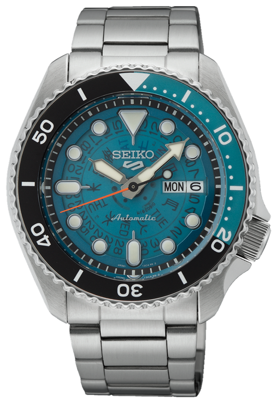 Seiko 5 Sports SKX Skeleton Green Dial Silver Steel Strap Watch For Men - SRPJ45K1 Buy Now By Seiko