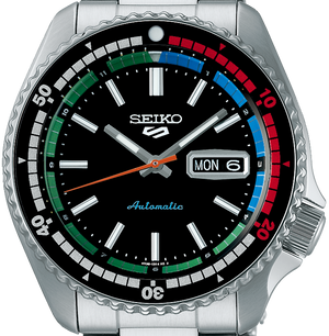 Seiko 5 Sports SKX Series Regatta Timer Retro Blue Dial Silver Steel Strap Watch For Men - SRPK13K1 Buy Now By Seiko