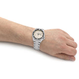 Seiko 5 Sports SKX Automatic Cream Dial Silver Steel Strap Watch For Men - SRPK31K1 Buy Now By Seiko
