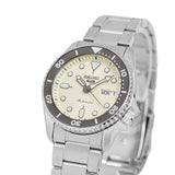 Seiko 5 Sports SKX Automatic Cream Dial Silver Steel Strap Watch For Men - SRPK31K1 Buy Now By Seiko
