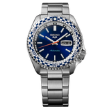 Seiko 5 Sports Petrol Blue Checker Flag Special Edition Blue Dial Silver Steel Strap Watch For Men - SRPK65K1 Buy Now By Seiko