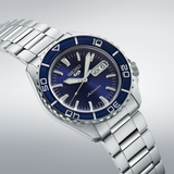 Seiko 5 Sports Automatic Blue Dial Silver Steel Strap Watch for Men - SRPK97K1 Buy Now By Seiko