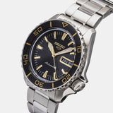 Seiko 5 Sport Automatic SKX Series Black Dial Silver Steel Strap Watch for Men - SRPK99K1 Buy Now By Seiko