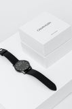 Calvin Klein City Quartz Black Dial Black Leather Strap Watch for Men - K2G2G4CX Buy Now By Calvin Klein