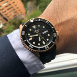 Seiko 5 Sport SKX Automatic Black Dial Black Silicone Strap Watch For Men - SRPD76K1 Buy Now By Seiko