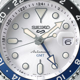 Seiko 5 Sports SKX GMT Automatic Sky Blue Dial Silver Steel Strap Watch For Men - SSK033K1 Buy Now By Seiko